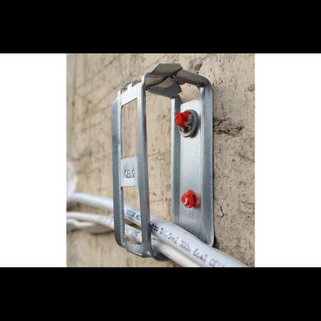 Obejma zbiorcza stalowa do osadzaka CHS 47X41 mm 15 kabli certyfikat CNBOP-PIB (100 sztuk)