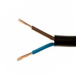 Przewód  OMY H03VV-F 2x0,75 Czarny