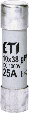 ETI Wkładka topikowa cylindryczna CH10x38 gG 4A/500V 002651014