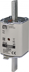 ETI Wkładka topikowa przemysłowa zwłoczna KOMBI NH1C gG 100A/800V 004184488