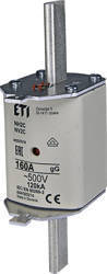 ETI Wkładka topikowa przemysłowa zwłoczna KOMBI NH2C gG 160A/500V 004185216