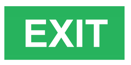 100x300 P04 Piktogram "exit"