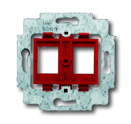 ABB Pierścień nośny z cokołem do 2 złączy modular JACK czerwony 1812-500