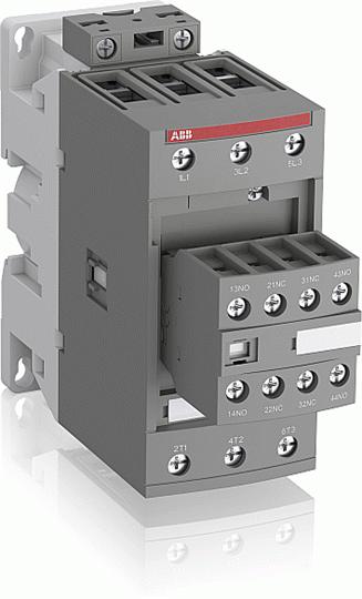ABB Stycznik mocy AF40-30-22-13 3-polowy; Moc znamionowa AC-3: 18,5kW; Prąd AC-3: 40A; Napięcie cewki: 100-250V AC/DC; Styki pomocnicze: 2NC+2NO; 1SBL347001R1322