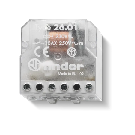 FINDER Przekaźnik krokowy - 12V, AC (50Hz), Standard, Zacisk śrubowy, jednofazowy przełącznik 1 Z


