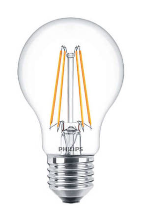 PHILIPS Żarówka LED Bulb Classic A60 6W/827 odpowiednik 60W 806lm 2700K ciepła biała E27 filament szklana