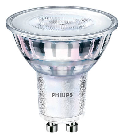 PHILIPS Żarówka LED CorePro LEDspotMV CLA 5W/830 odpowiednik 65W 460lm 3000K ciepła biała GU10 szklana